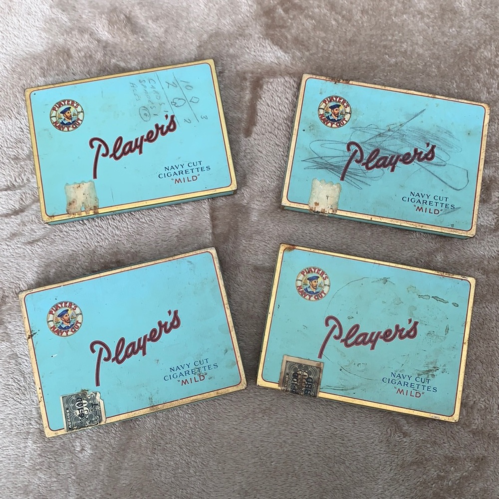 Vintage Players Naval Cut Cigarette Tins